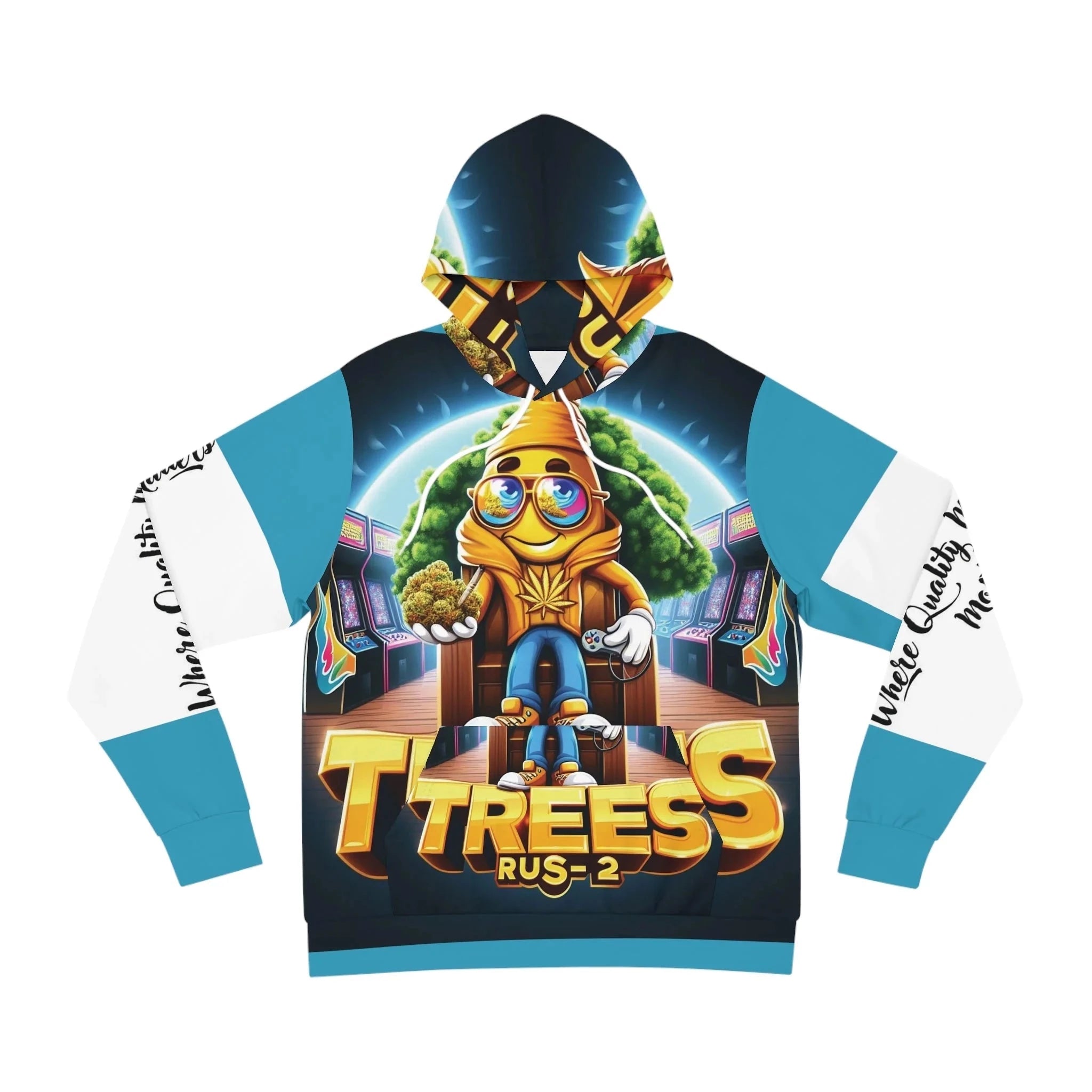 "Space Explorer” Gaming Hoodie with “TREES R US-2” Graphic - TRU2 Clothing