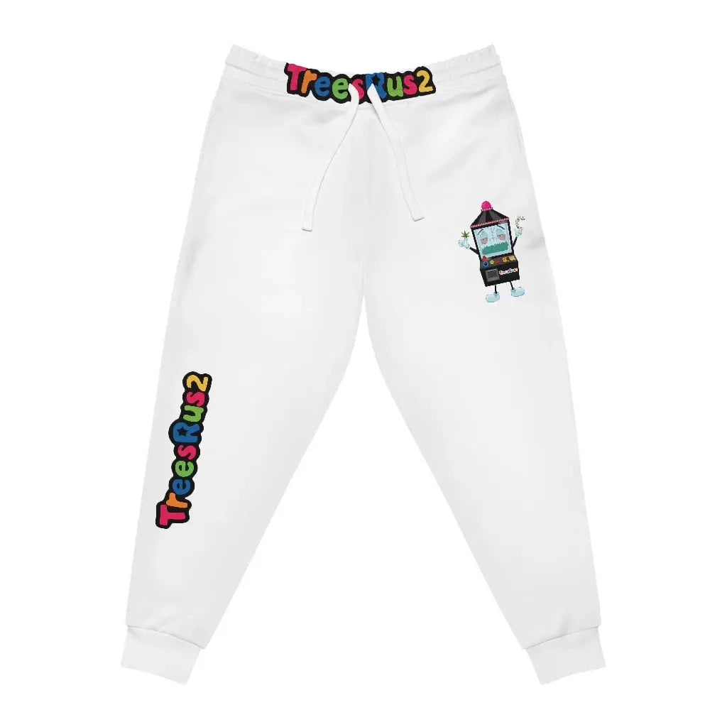 Treesrus2 Illustrated Robot White Sweatpants - TRU2 Clothing