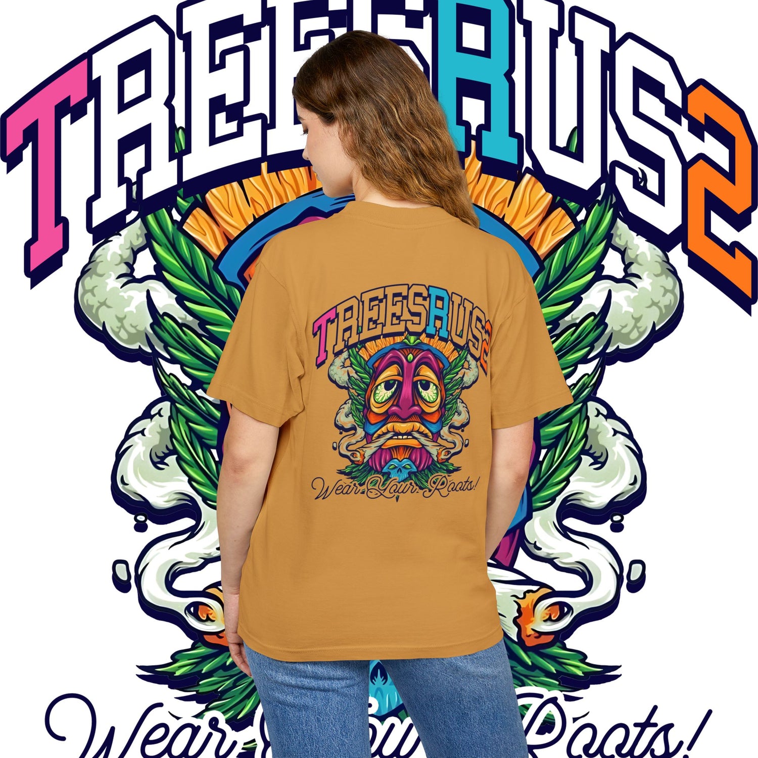 TREESSRUS Gradient Logo Tee - Wear Your Roots - TreesRus2 Clothing