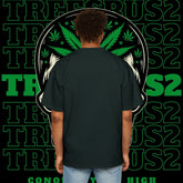 Oversized Tee TREESUS Skull Cannabis Graphic Shirt - TreesRus2 Clothing