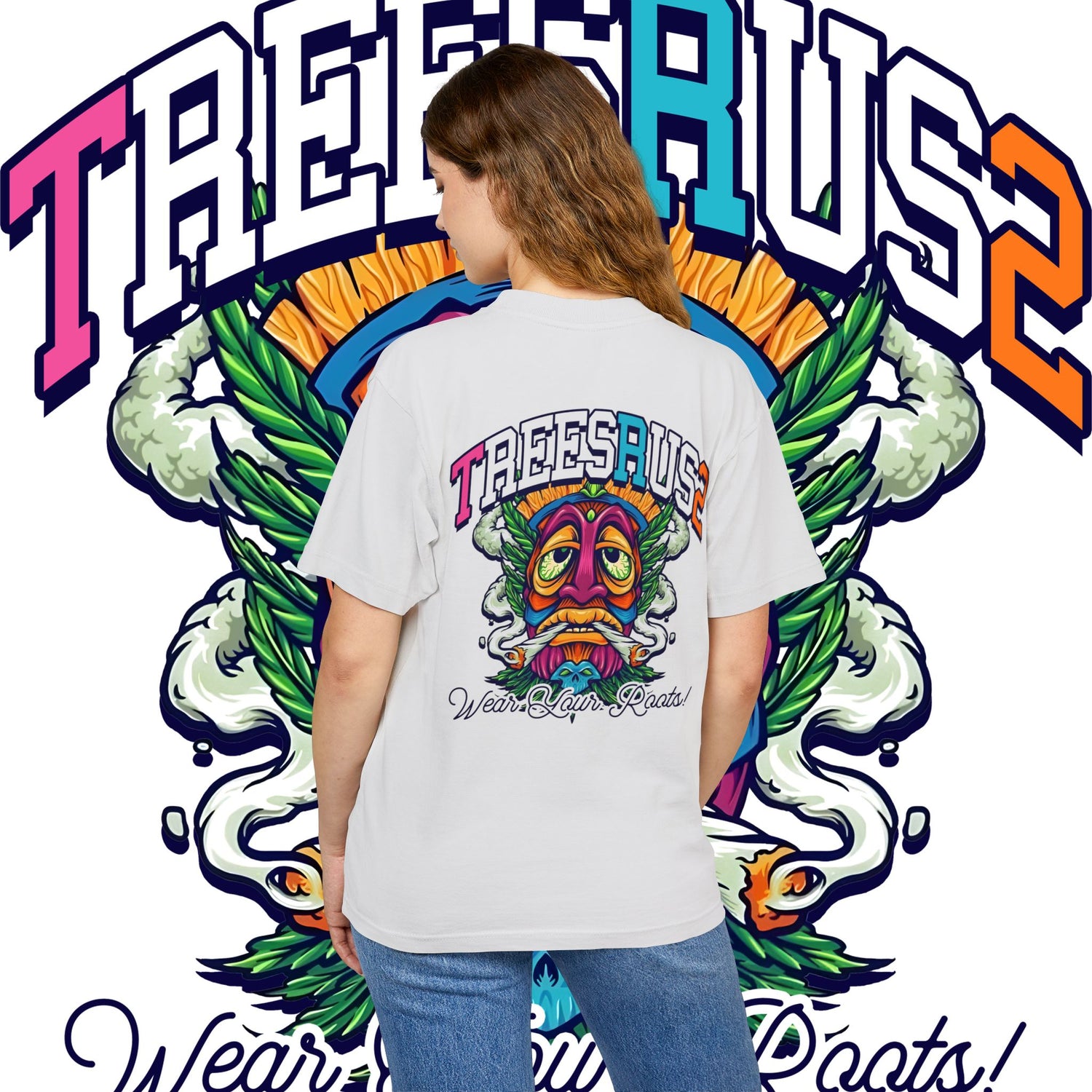 TREESSRUS Gradient Logo Tee - Wear Your Roots - TreesRus2 Clothing