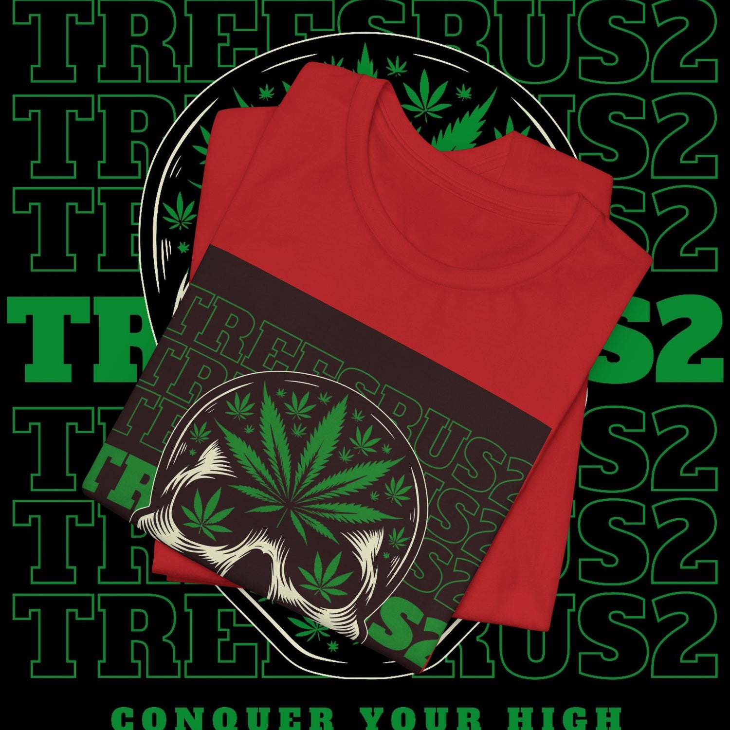 Skull High Conqueror Graphic Tee - TreesRus2 Clothing