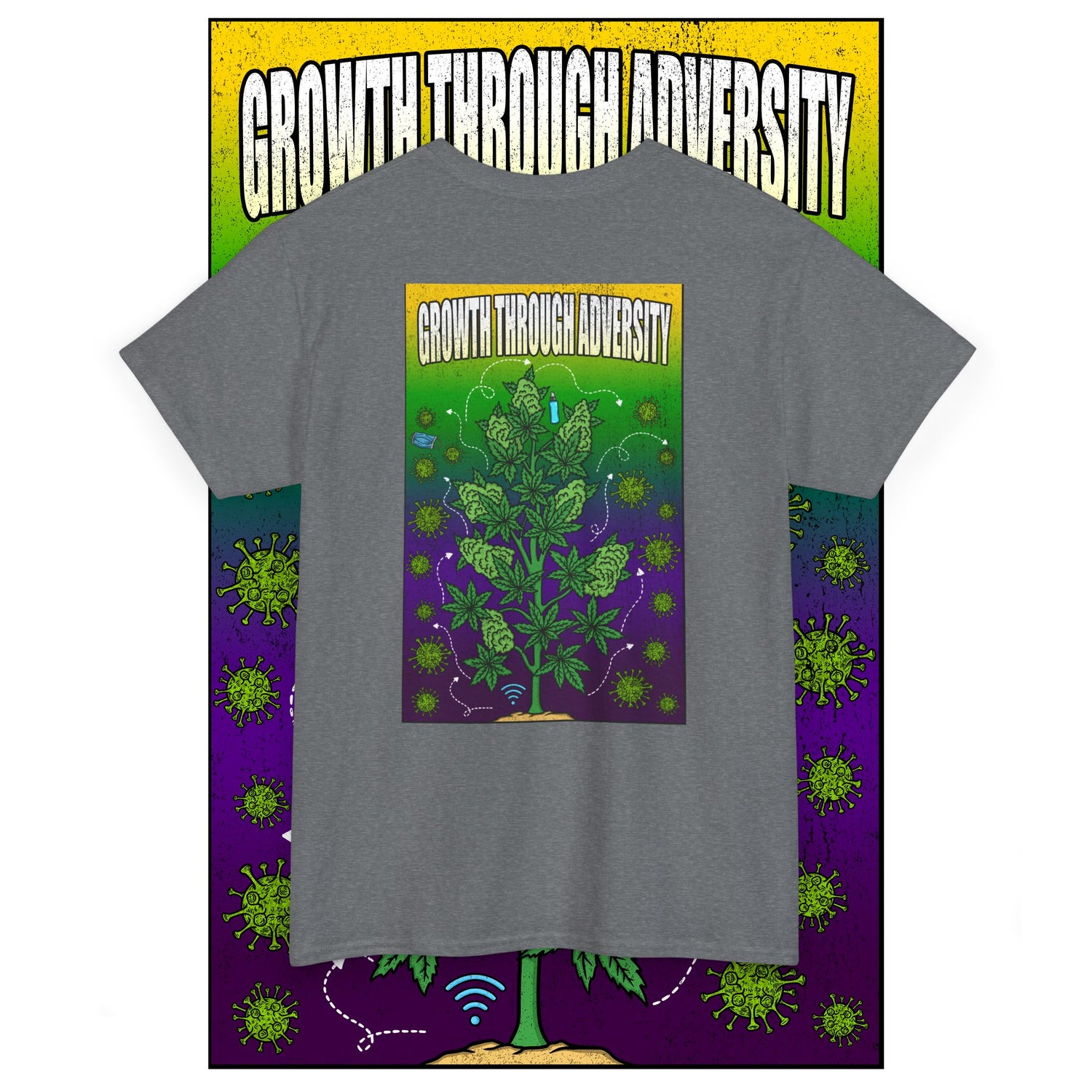 “Growth Through Adversity” Unisex Heavy Cotton Tee - TreesRus2 Clothing