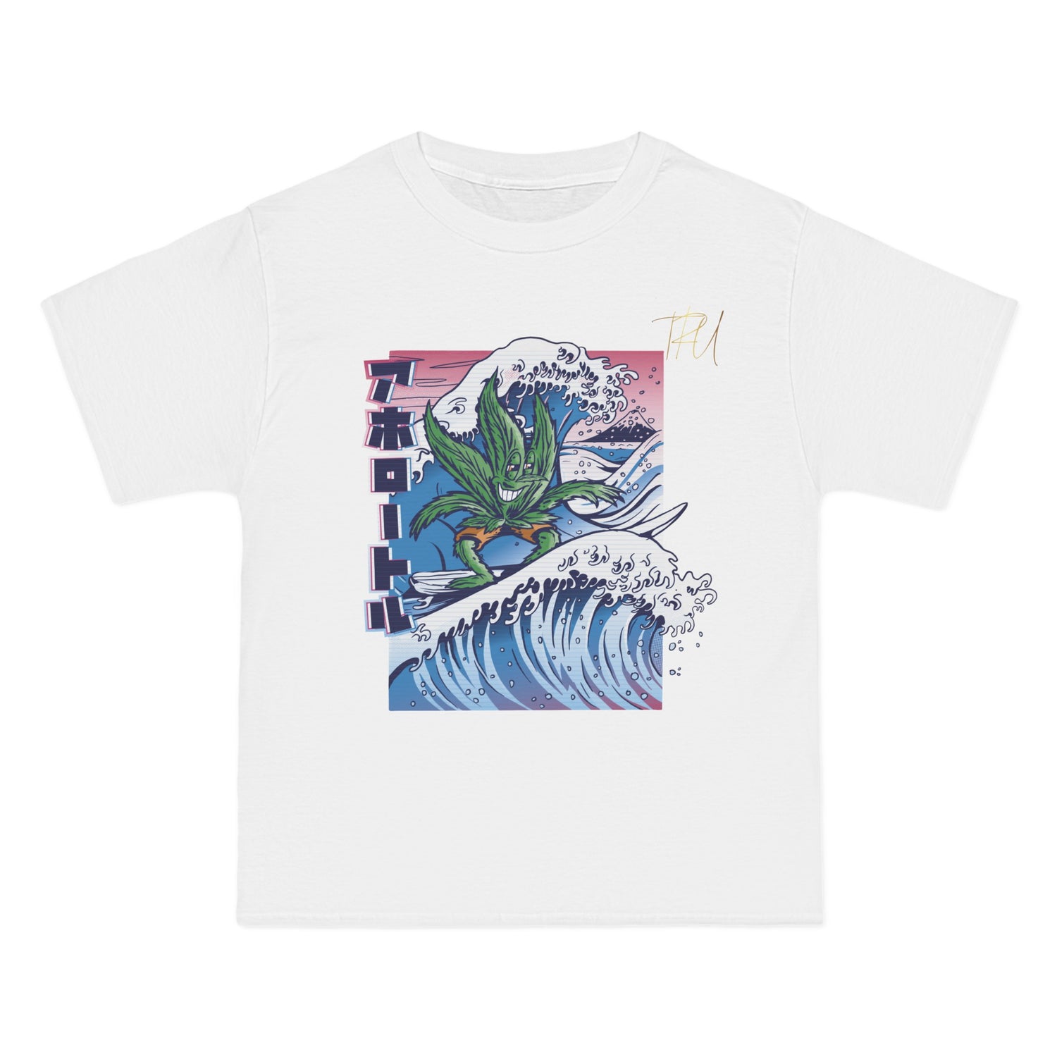 “Surfing Leaf Graphic Tee” - TreesRus2 Clothing