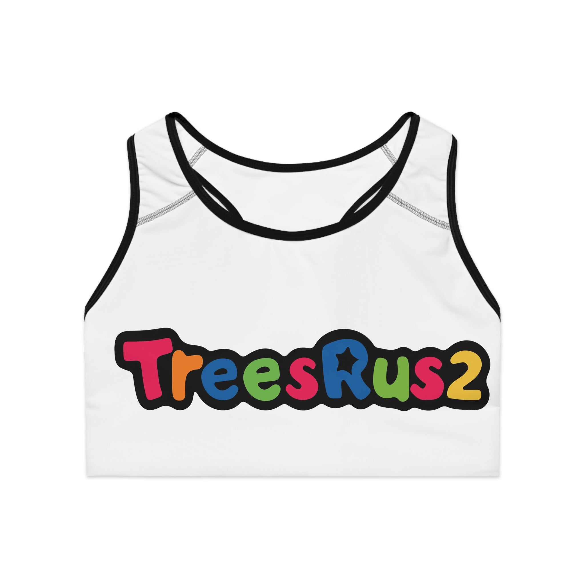TreesRUs2 Vibrant Logo Sports Bra - TRU2 Clothing