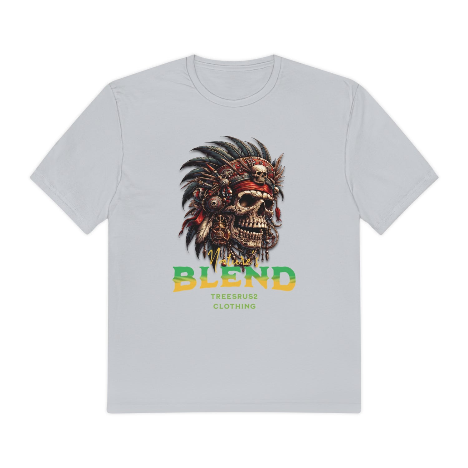 Nature Blends Skull Headdress T-Shirt - TreesRus2 Clothing