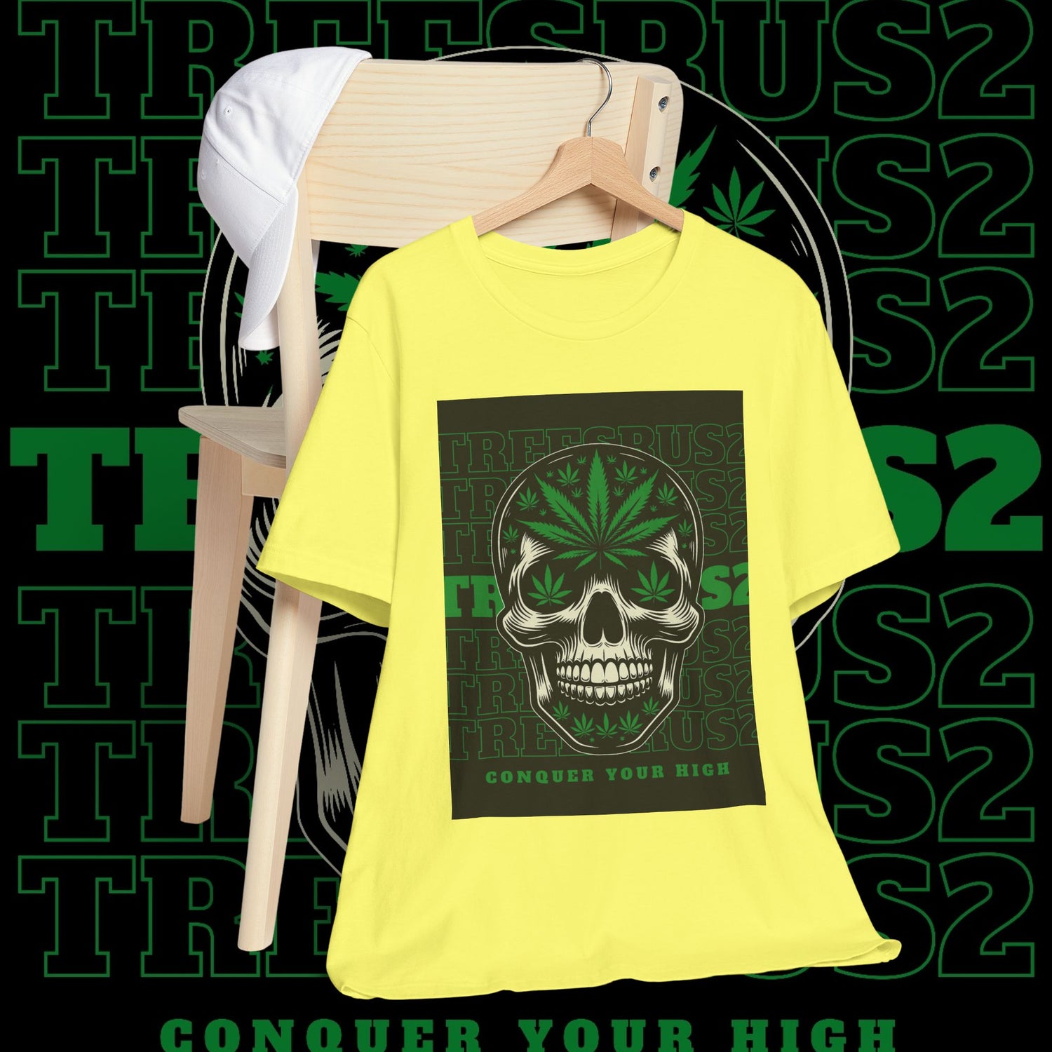 Skull High Conqueror Graphic Tee - TreesRus2 Clothing