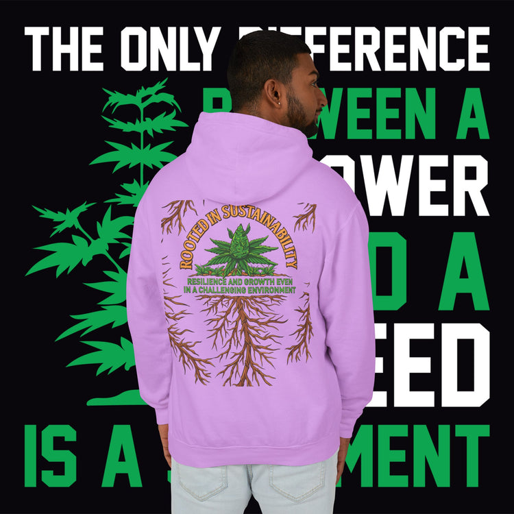 Flower and Weed Hoodie - TreesRus2 Clothing