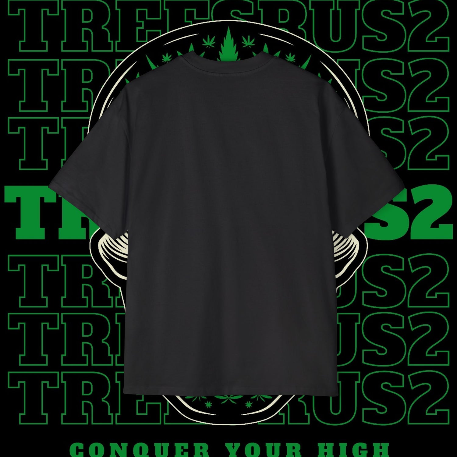 Oversized Tee TREESUS Skull Cannabis Graphic Shirt - TreesRus2 Clothing