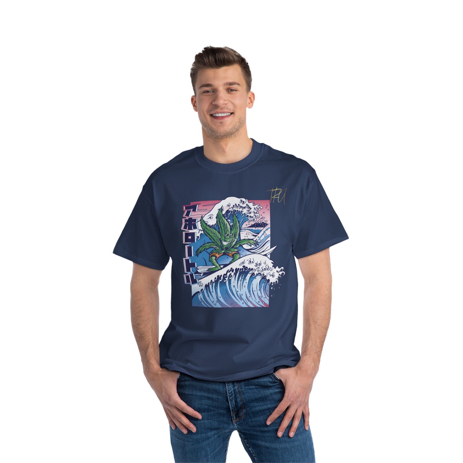 “Surfing Leaf Graphic Tee” - TreesRus2 Clothing