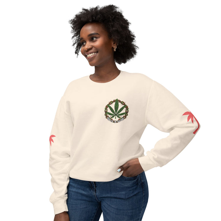 From Earth We Grow" Cannabis Tree Crewneck Sweatshirt - TreesRus2 Clothing