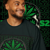 Oversized Tee TREESUS Skull Cannabis Graphic Shirt - TreesRus2 Clothing