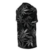 Botanical Bliss Cannabis Leaf Print T-Shirt - TreesRus2 Clothing