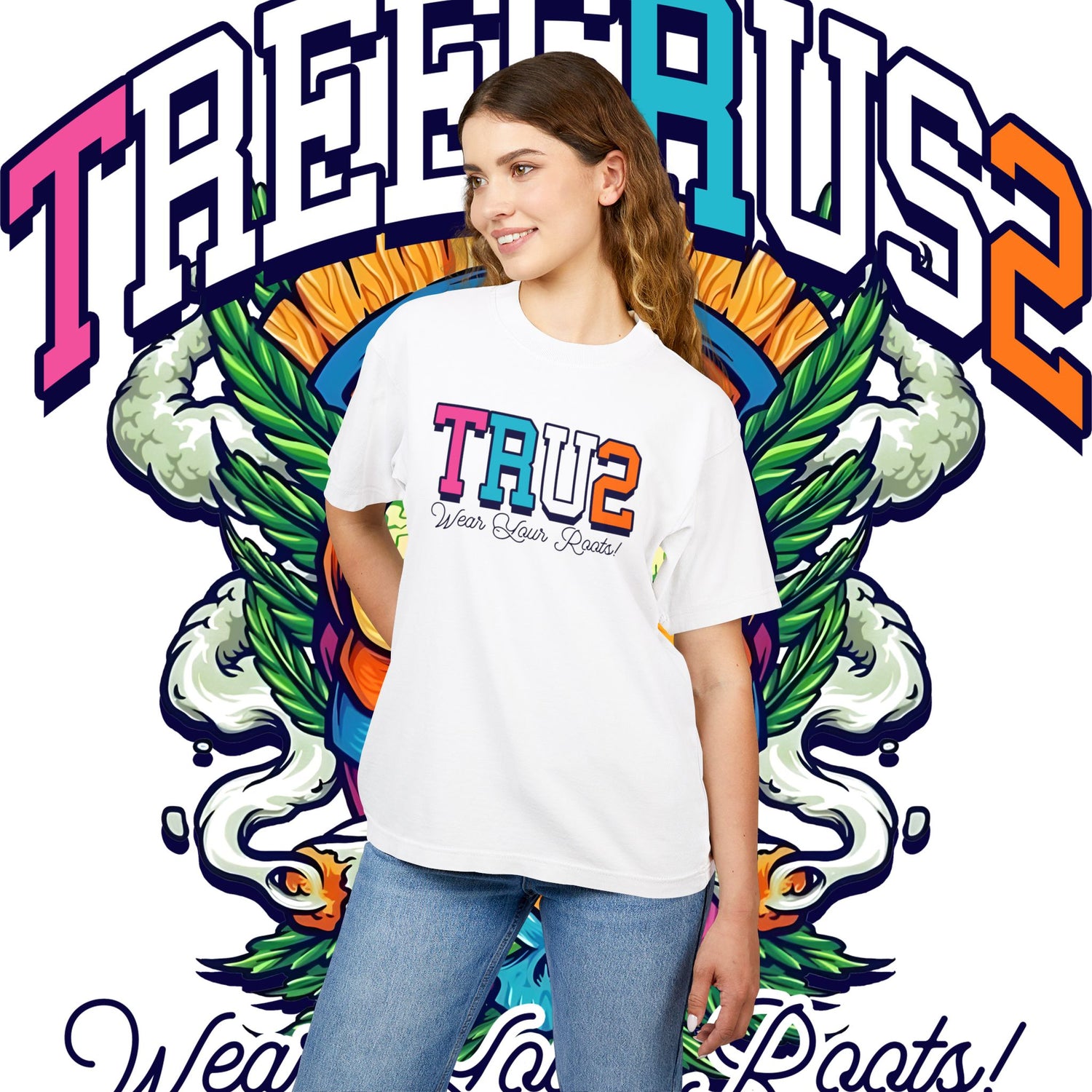 TREESSRUS Gradient Logo Tee - Wear Your Roots - TreesRus2 Clothing