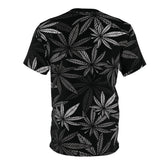 Botanical Bliss Cannabis Leaf Print T-Shirt - TreesRus2 Clothing