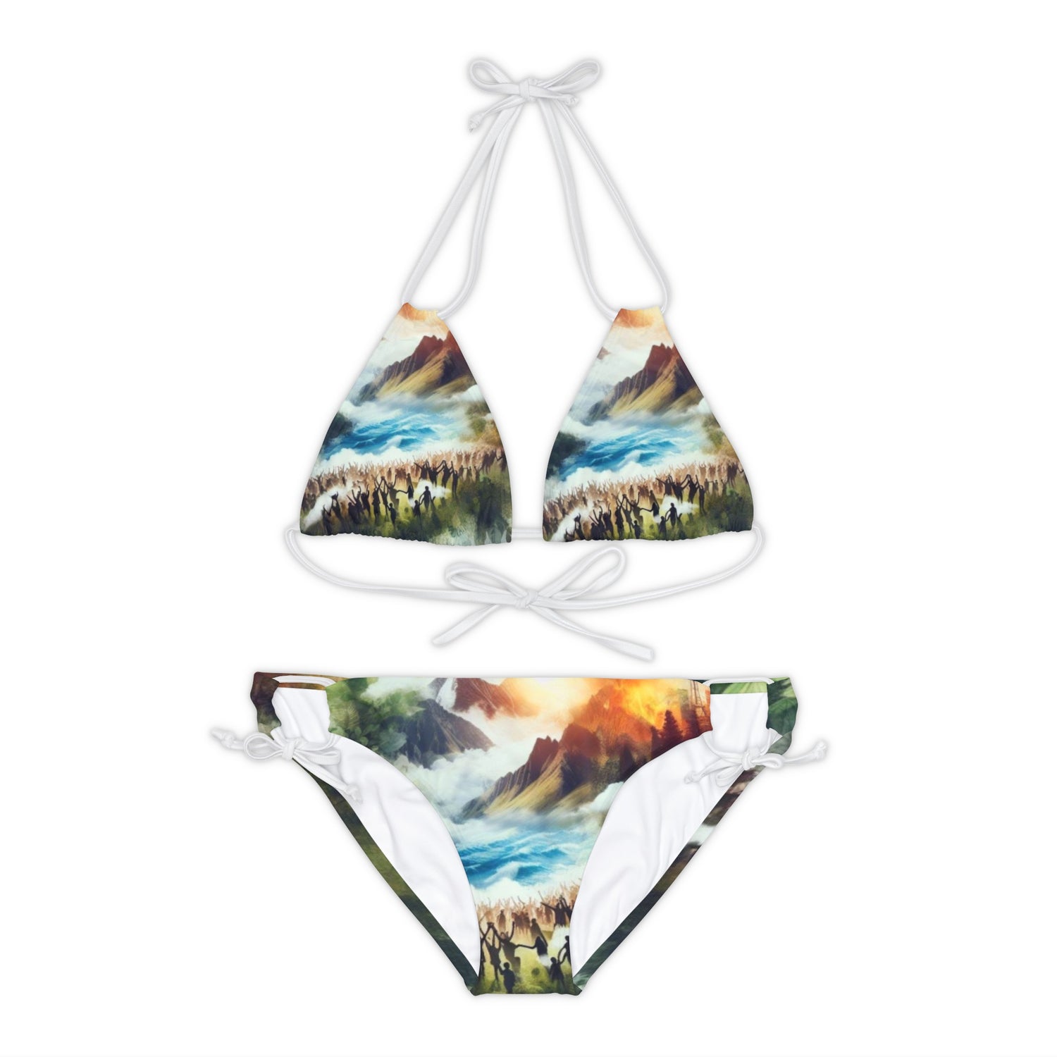 Nature Vibes Strappy Bikini Set - TreesRus2 Clothing