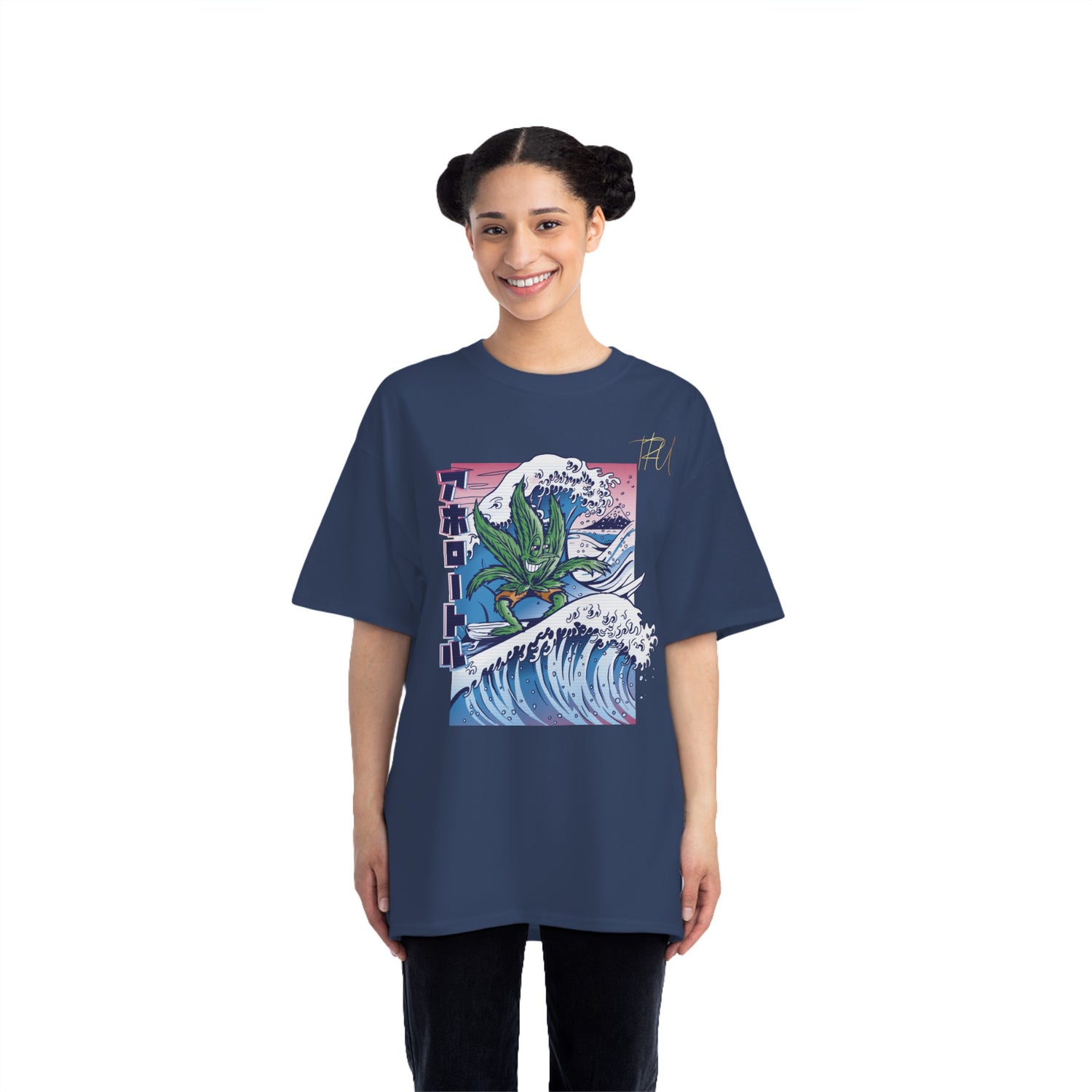 “Surfing Leaf Graphic Tee” - TreesRus2 Clothing