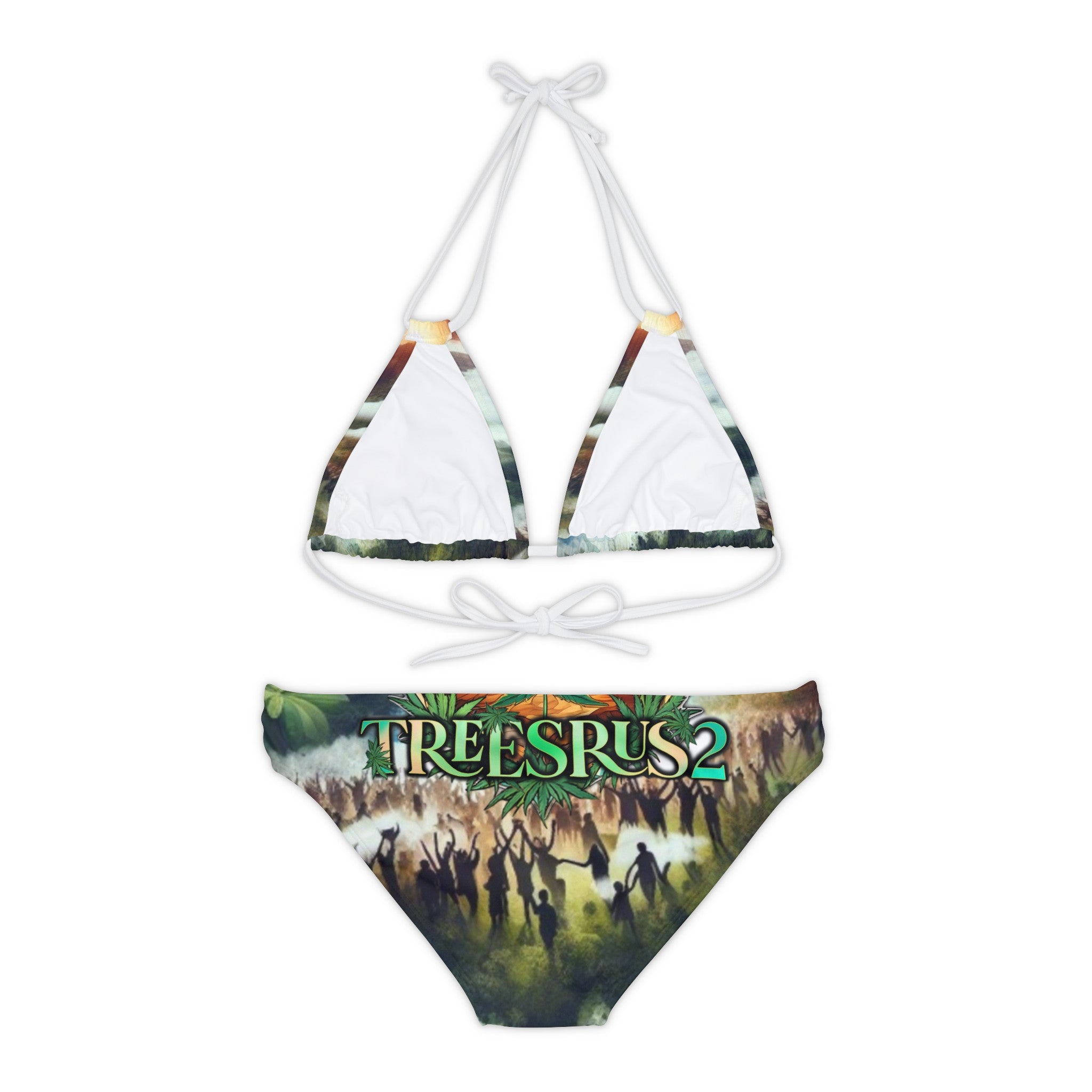 Nature Vibes Strappy Bikini Set - TreesRus2 Clothing