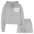 GV Cropped Hoodie & Jogger Short Set - heather gray