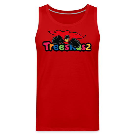 Straight Into It Premium Tank - red